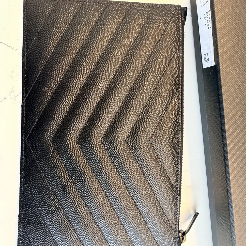 Yves Saint Laurent Black Clutch - Picture 3 of 5